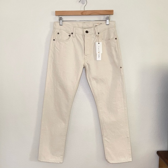 NWT Imogene + Willie James Jean Slim Straight Natural Seeded Selvedge Denim 25 - Picture 3 of 16